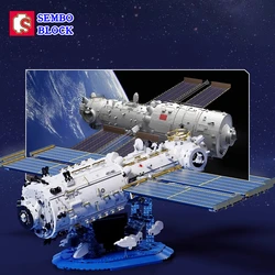 SEMBO China's space building block  station core cabin collection model difficult assembly children's toy birthday gift