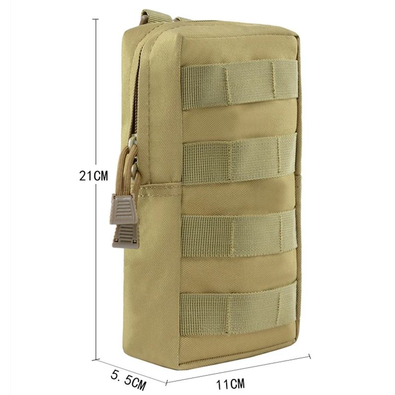 Molle tático ao ar livre bolsa impermeável náilon multiuso pequeno pacote tático universal caça saco de acampamento equipamentos ao ar livre