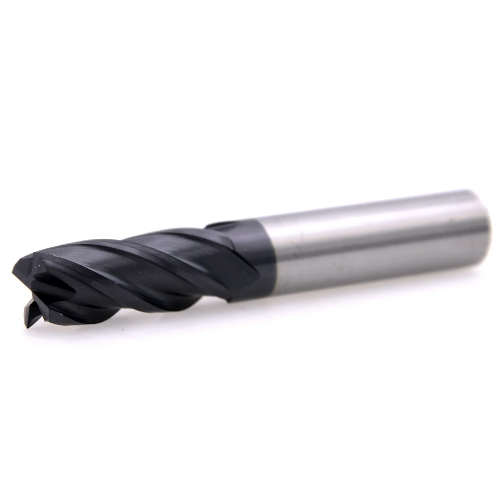 MZG 1PC HRC50 4 Flute 75L 4mm 6mm 8mm Cutting  Alloy Carbide Tungsten Steel Milling Cutter