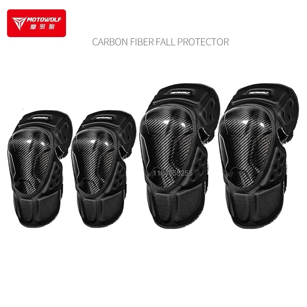 

Motowolf Motorcycle Knee Kneepad Elbow For Motorbike Motocross Knee Pads MX Protector Night Reflective Racing Guards Protection