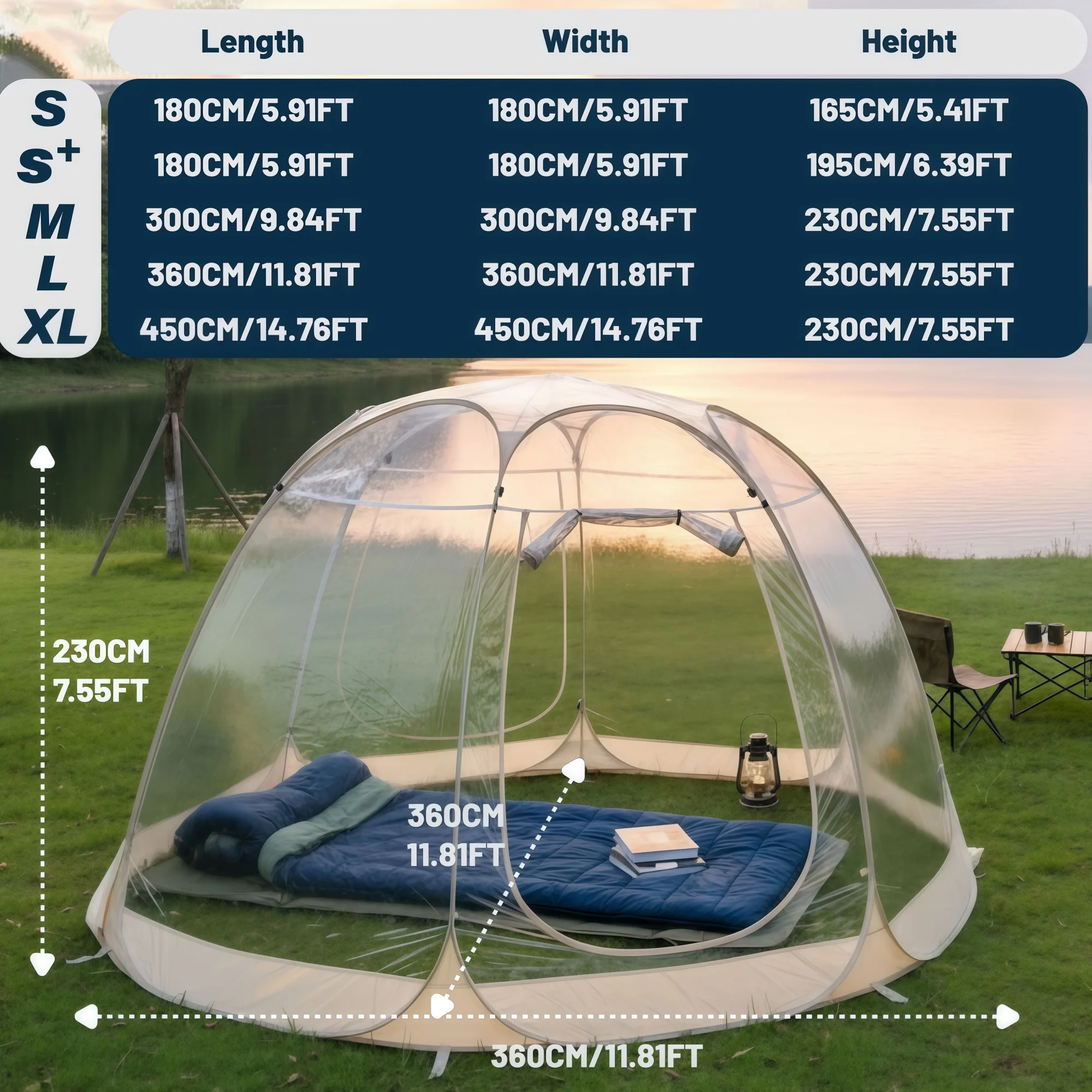 Clear Bubble Tent 2 Person Pop Up Transparent PVC Dome Forest Glamping Camping Backyard Patio Couple Stargazing Hot Sale