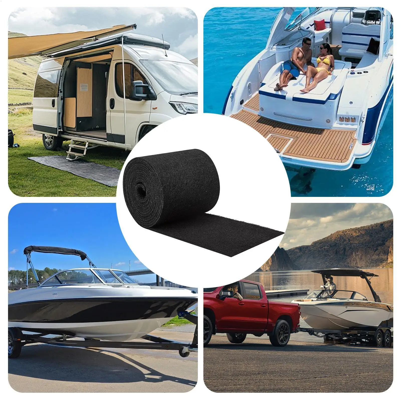 

Boat Trailer Carpet Scratch-Proof Towing Rug 30cmx400cm Boat Lift Bunk Carpet For Marine Deck Pontoon Shore Ramp Dock Floor
