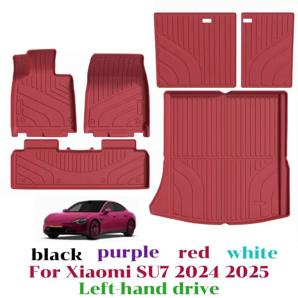 

Floor Mats for Xiaomi SU7 2025 2024 TPE Floor MatsAll-Weather Waterproof Automotive Mat Interior Set Car mats Fit Xiaomi SU7