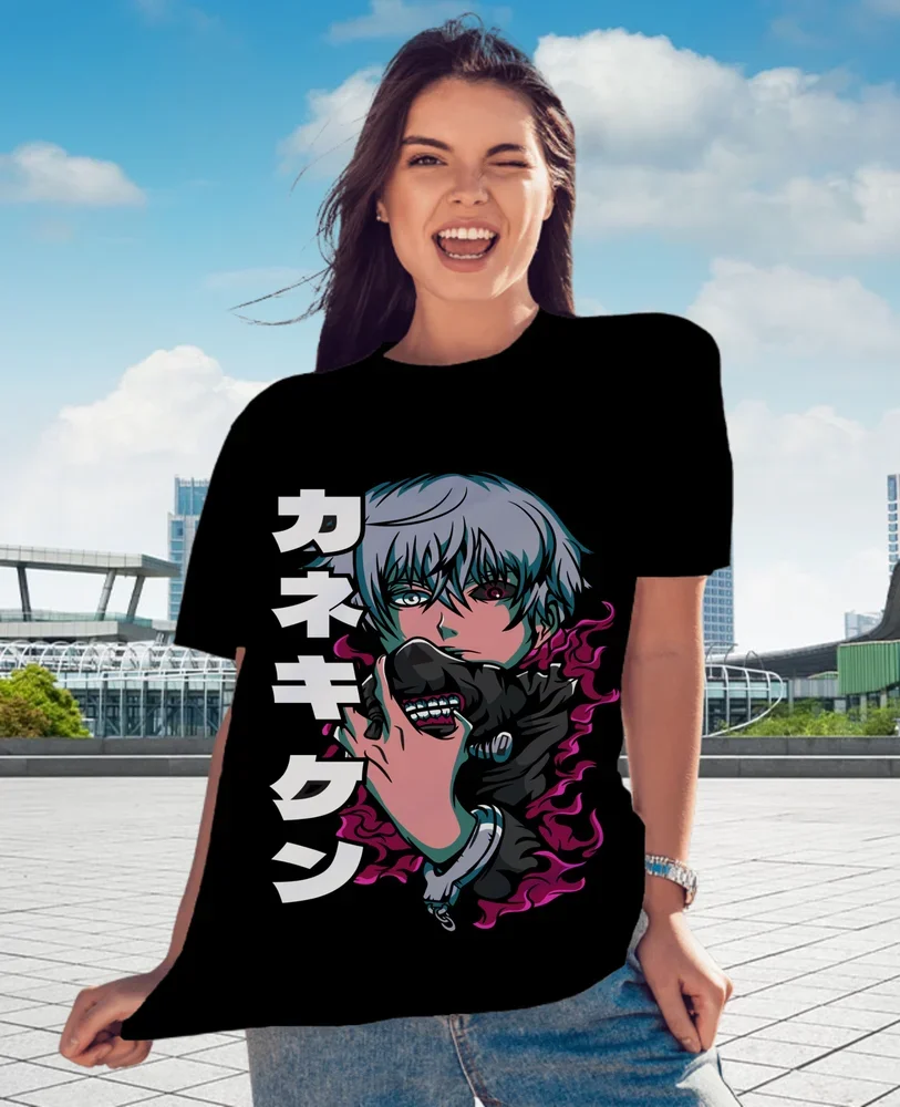 Tokyo Ghoul T-Shirt Ken Kaneki T-Shirt Japanaise Manga Anime Tshirt Tee All Size