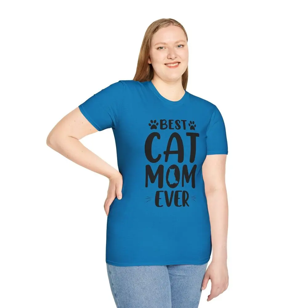 Best cat mom ever Unisex Softstyle T-Shirt