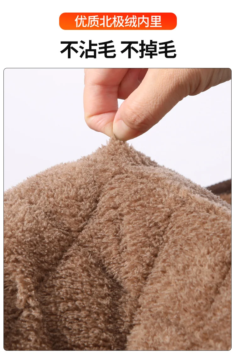 Men Stand Collar Fleece Lined Winter Parkas Men New Arrival Cold Resistant Warm Parkas Men Practical Casual Cotton Warm Jackets