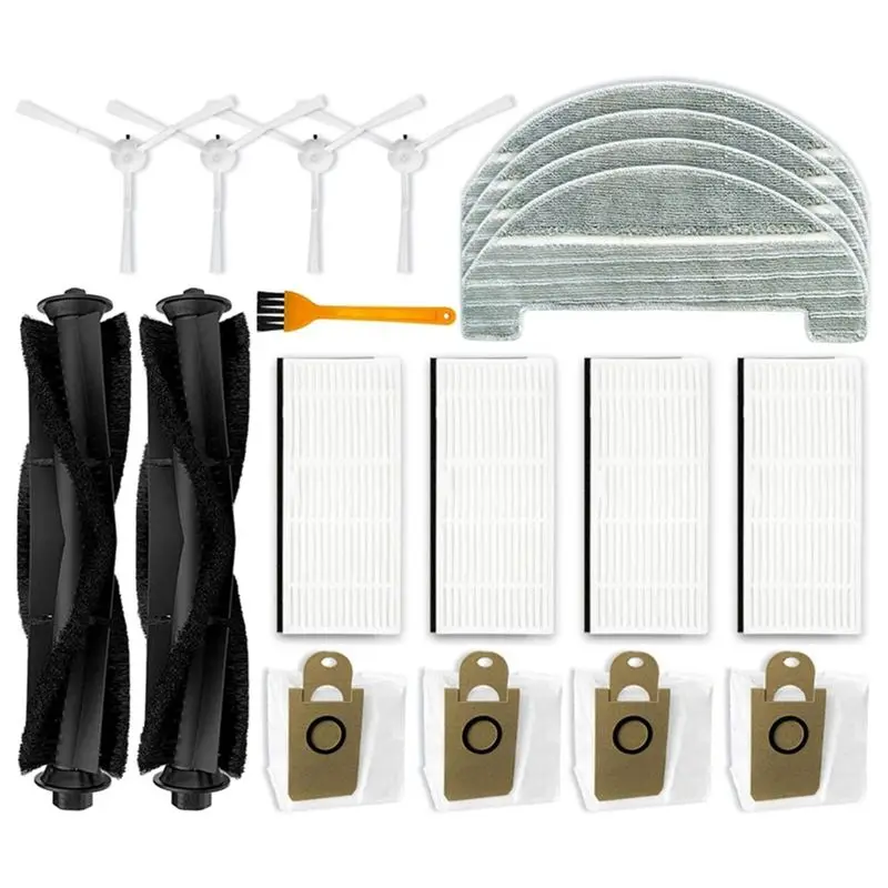 

A98E-For Ultenic T10 Robot Vacuum Cleaner Main Side Brush Hepa Filter Mop Cloth Dust Bags Replacement Accessories