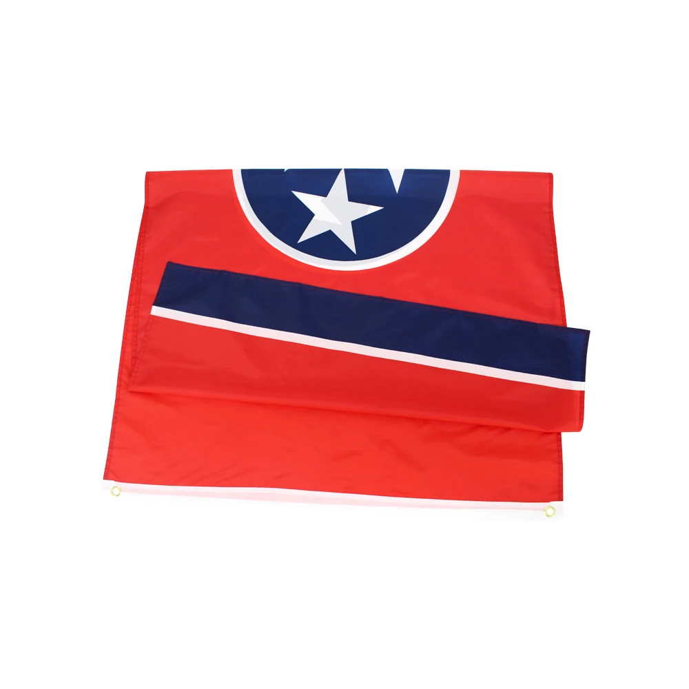 60x90cm 90x150cm 120x180cm Tennessee State Flag Tapestry Polyester Banner With Brass Grommets For Wall Decor