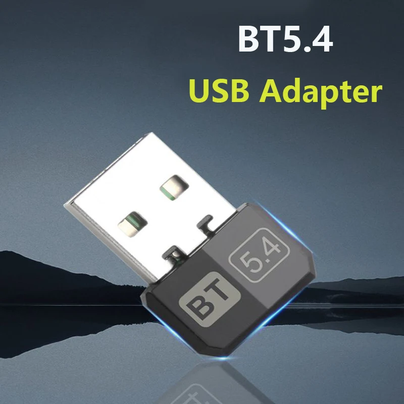 USB Bluetooth 5.4 Dongle Adapter for PC Speaker Wireless Mouse Keyboard Bluetooth 5.3 USB Audio Receiver Transmitter Drive free