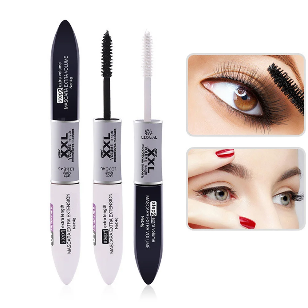 

Double-Ended 3D Fiber Mascara Natural Long Curl Curling Waterproof Sweatproof Easy Removal Eyelash Makeup Mascara