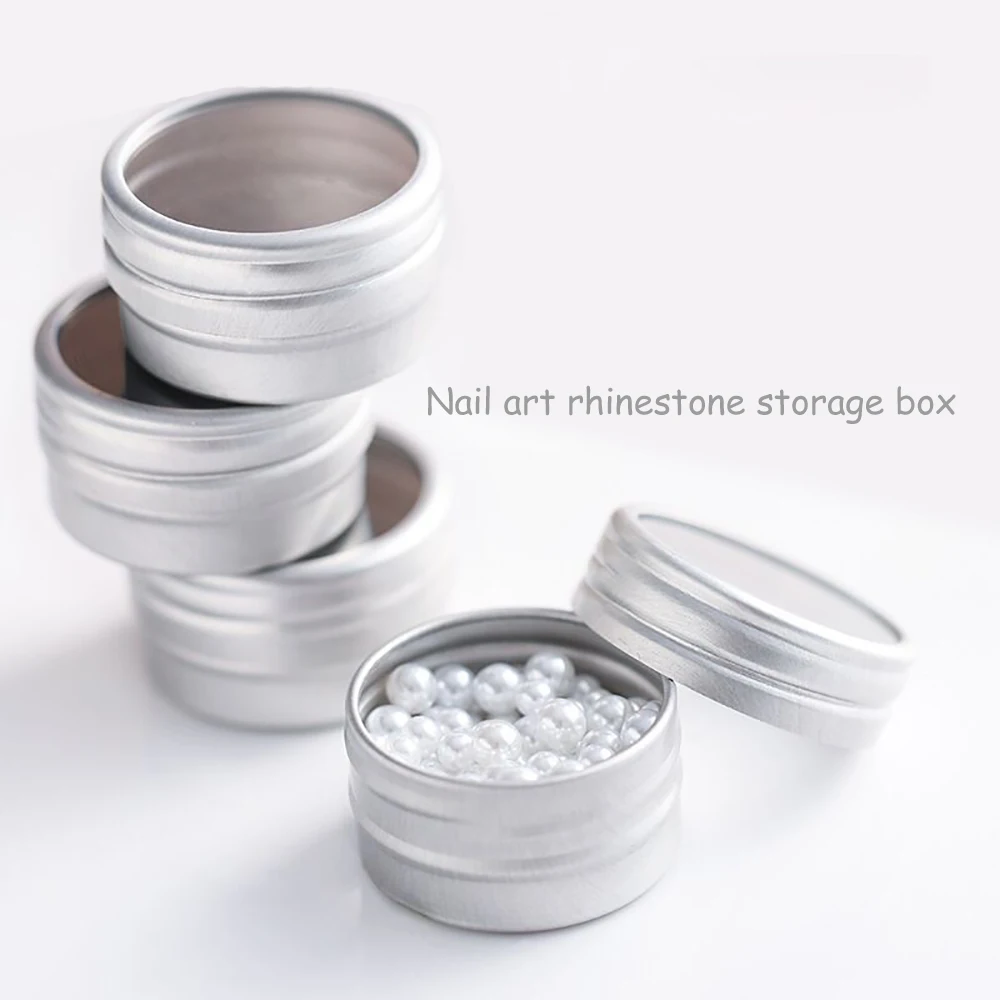 35 Jars of Gemstone Nail Art Storage Box Nail Art Accessories Storage Container Glitter Powder Sequins Jewelry Display Box
