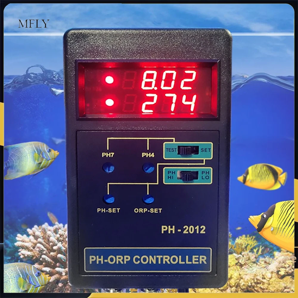 

PH-201 цифровой ЖК-дисплей PH CO2 контроллер метр аквариумный аквариум 0,00 ~ 14,00PH диапазон + переключаемая розетка переменного тока 100-240 В