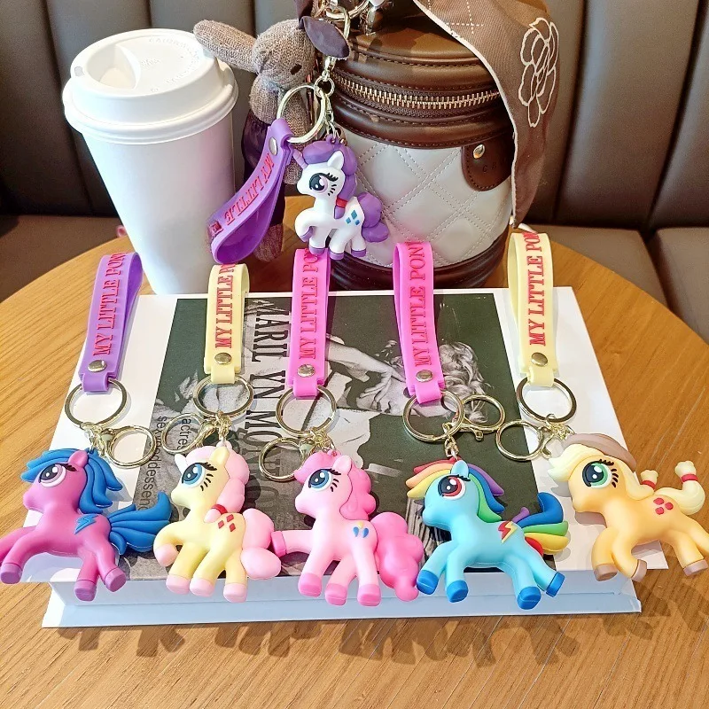 Llavero de dibujos animados My Little Pony – Lindo Pony Arcoíris Twilight Sparkle, Colgante para Mochila de Anime, Accesorio para Llavero de Coche, Juguete, Regalo