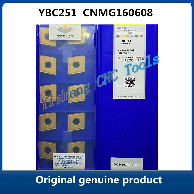 

Free Shipping Original ZCC CT YBC151 YBC251 CNMG160608 YBD151 Carbide Inserts CNC Turning Tool Lathe Cutter Tools