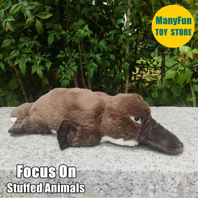 

Platypus Plush Animal Realistic Duck-billed Platypus Plushie Lifelike Platypus Stuffed Toy Simulation Doll Toy Gift Lovers