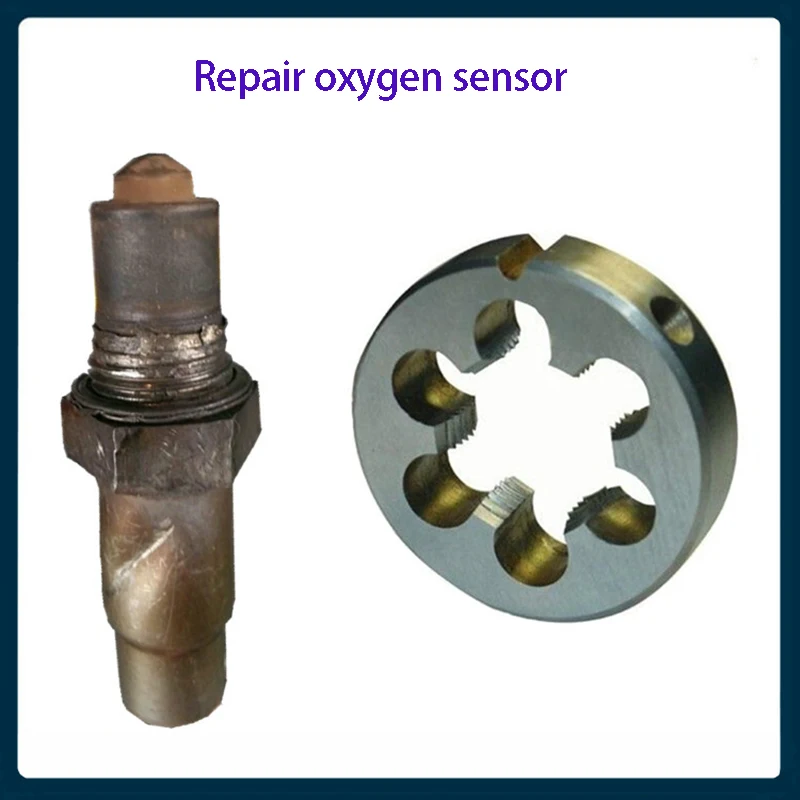 Automotive oxygen sensor screw tooth repair tool die tap