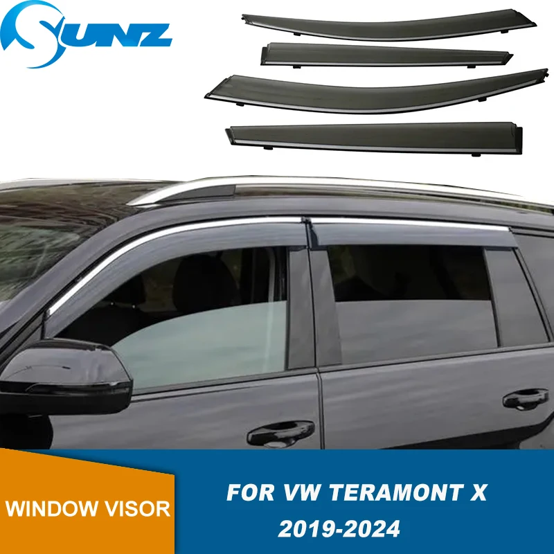 

Weather Shield For VW TERAMONT X Atlas Cross Sport 2019 2020 2021 2022 2023 2024 Side Sun Rain Guard Deflector Car Window Visor