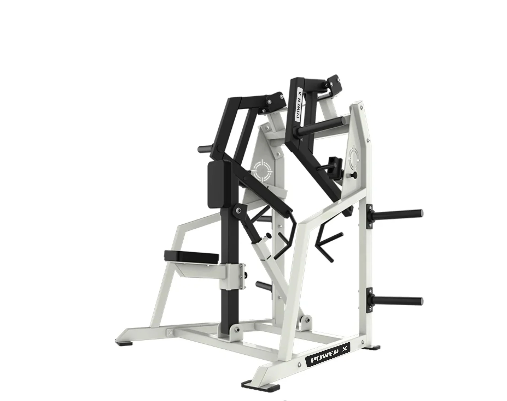 Equipo de fitness Máquina de filas de múltiples asientos para entrenamiento de espalda Material de acero con funcionalidad de brazo