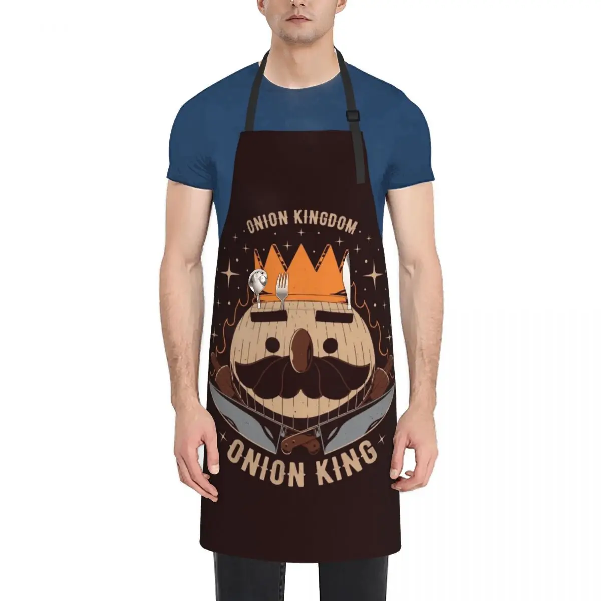 

The Onion King Apron Waterproof Kitchen Woman Kitchen Kawaii Accessories Apron