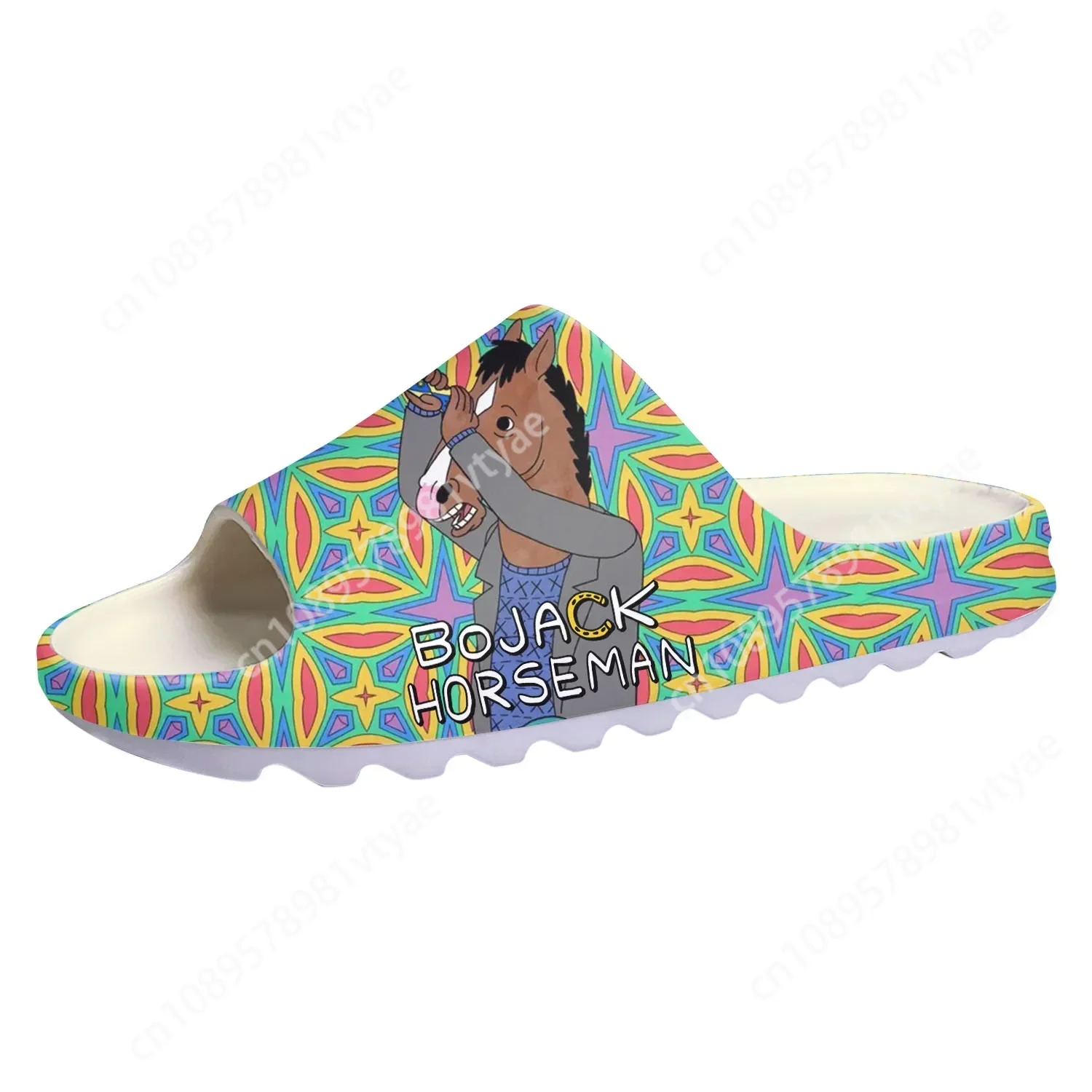 Horse Man Soft Sole Sllipers Men Women Teenager Home Clogs BoJack Anime Cartoon Step In Water Shoe On Shit Customize Sandals