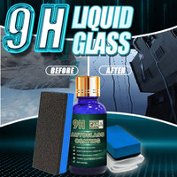 9H Ceramic Coating Kit - Nano Protection, Anti - Scratch, Super Hydrophobic for Car Paint & Glass, Auto Detailing Set