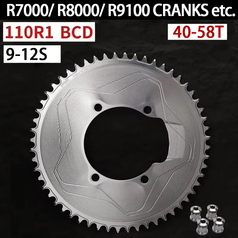 PASS QUEST 110 bcd chainring for Shimano 105 R7000 ULTEGRA R8000 Dura ace R9100 Narrow Wide Chainwheel 3mm offset 110bcd