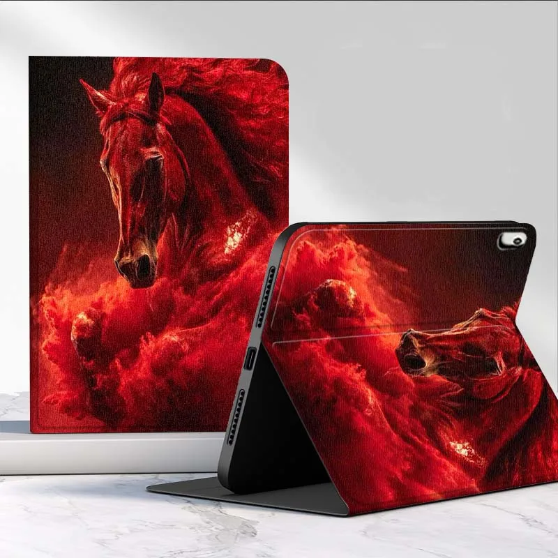 Red Horse Art For Huawei MediaPad MatePad Pro Air 12 X T5 T10S M6 M5 C5e SE 11 11.5 10.4 Inch Tablet Case