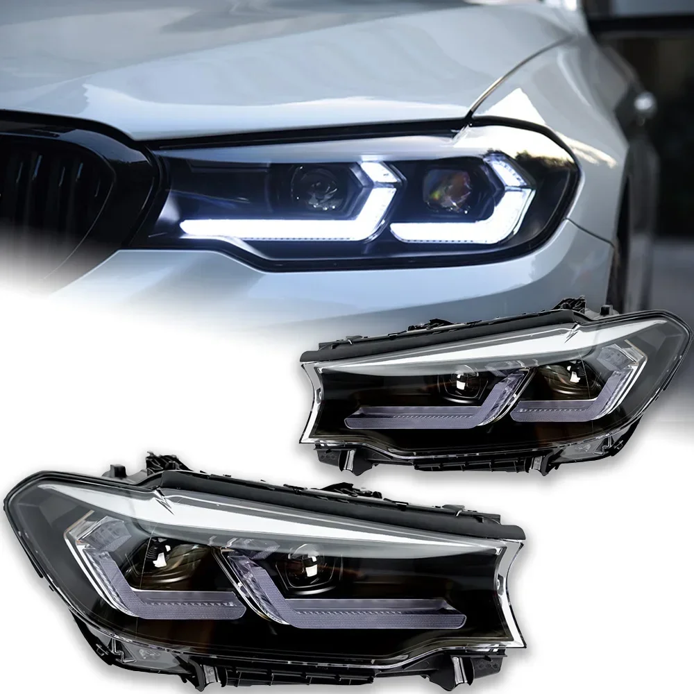 Car Styling Head Lamp for G30 LED Headlight Projector Lens F90 G31 525i 530i 535i Signal Headlights Drl Automotive Accessory