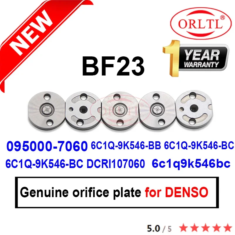 095000-7060 Common Rail Injector Orifice Valve Plate BF23 For 6C1Q-9K546-BB 6C1Q-9K546-BC 6c1q9k546bc 6C1Q-9K546-BC DCRI107060