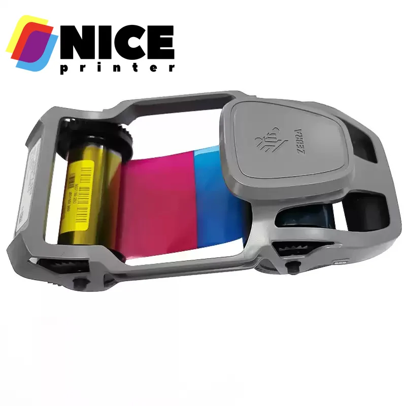 800300-250CN YMCKO color Ribbon cartridge 200 prints for zebra ZC100 ZC300 card printers
