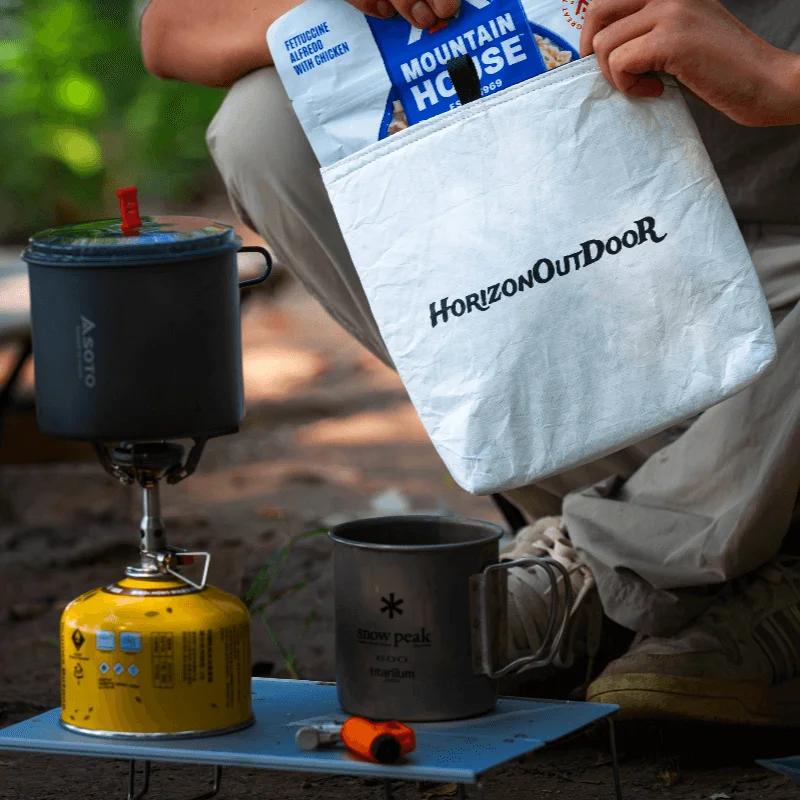 [HODR GEAR] Outdoor Tyvek® Insulated Food Pouch Ultralight Freeze-Dried Meal Cozy Warmer Bag Tear-Resistant Hiking Camping Gear