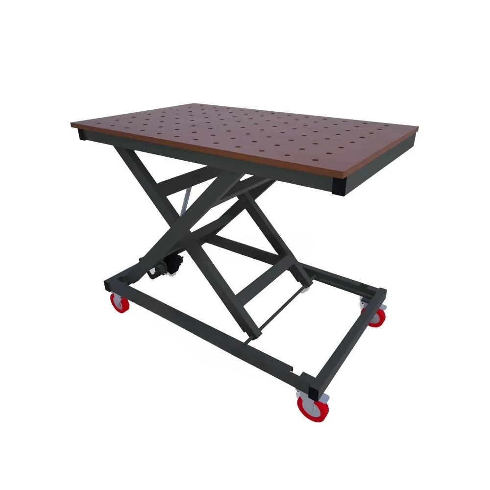 Heavy-Duty Scissor Workbench for Woodworking for Small Workshop Table Use