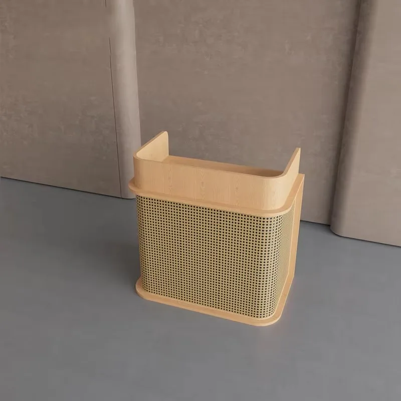 Simple Premium Reception Desk Aesthetic Luxury Background Cool Bar Counter Unique Glamour Recepcion Commercial Furniture