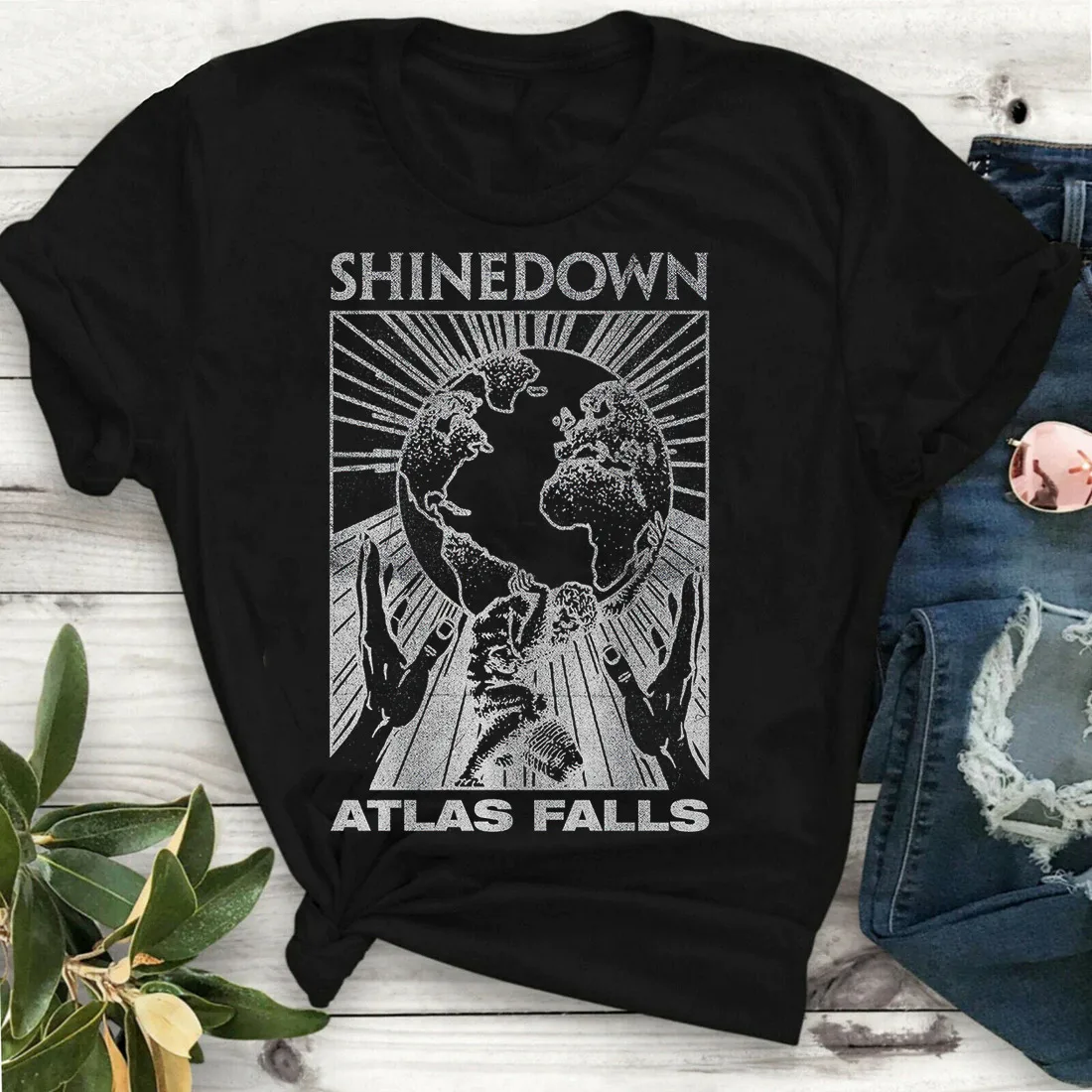 

Shinedown Band Черная Футболка размер S M L 234XL EE489