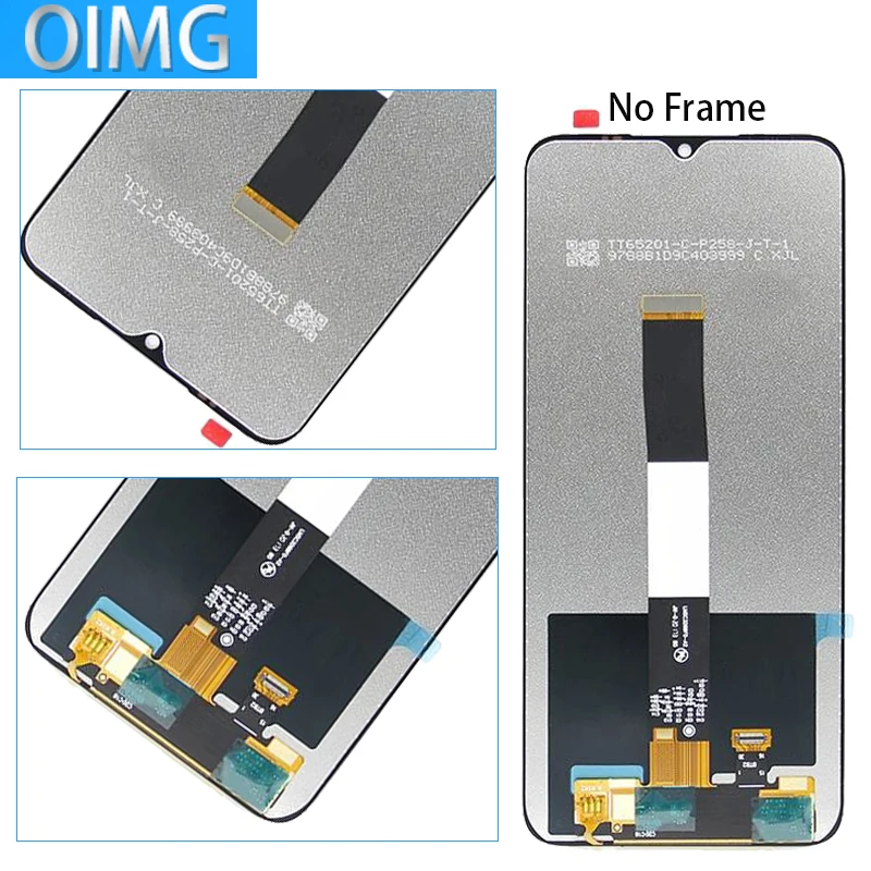 For Xiaomi Redmi 10A LCD Display Touch Screen With Frame Digitizer Assembly Replacement 220233L2C 220233L2G 220233L2I