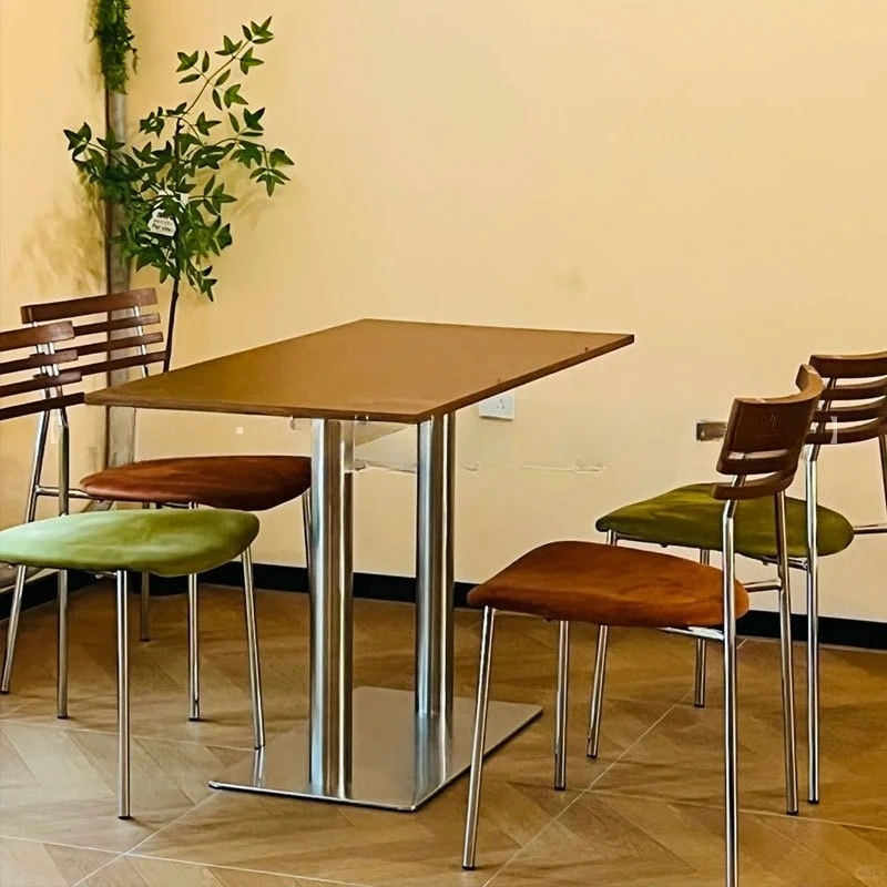 

Medieval Minimalist Coffee Table Modern Popular Cake Shop Dining Chair Italian Negotiation Cafe Furniture Soffbord XY40KFZ