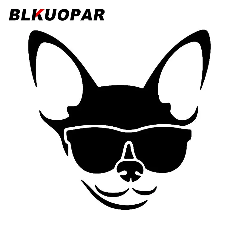 

BLKUOPAR Dog Sunglasses Funny Car Stickers Waterproof JDM Personality Decal Occlusion Scratch Sunscreen Trunk Car Accessories
