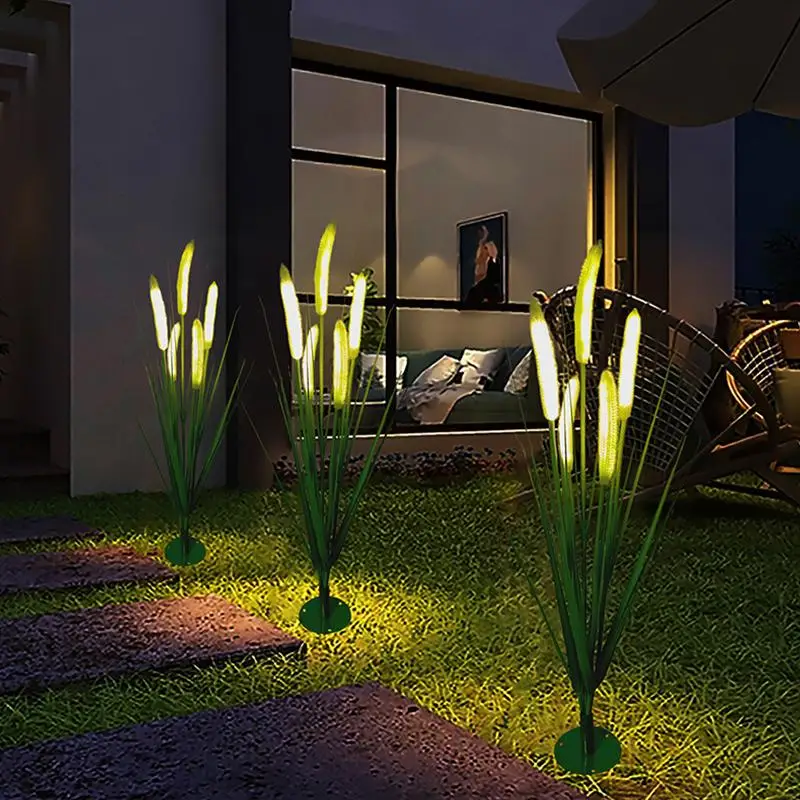 Outdoor solar luminescent dog tail grass reed ground lights Internet celebrity scenic spot lighting landscape lights lawn