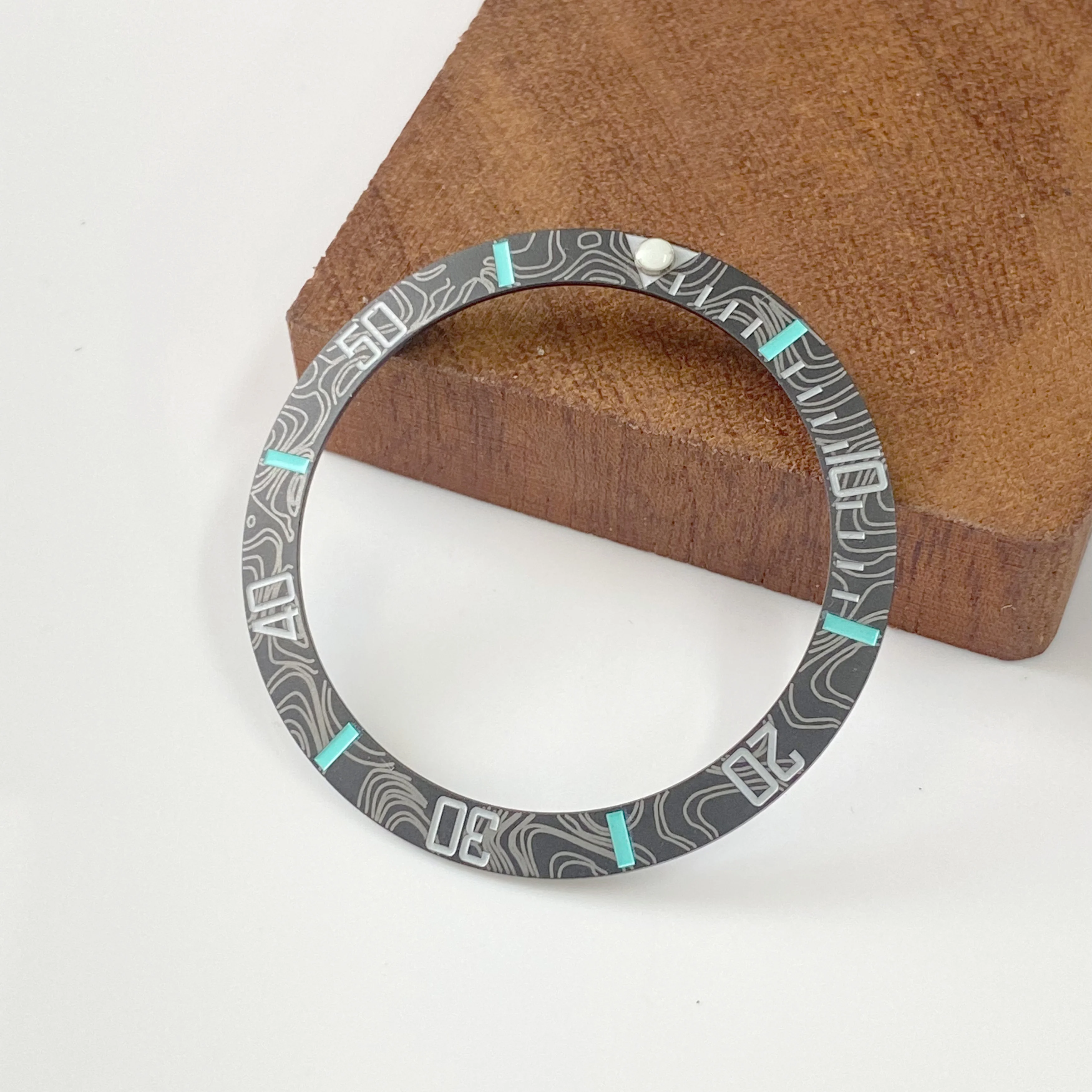 Поклонный керамический безель 38 мм * 30,5 мм, вставка для часов для дайвинга для мужских часов 40 мм, сменные вставки для безеля для часов