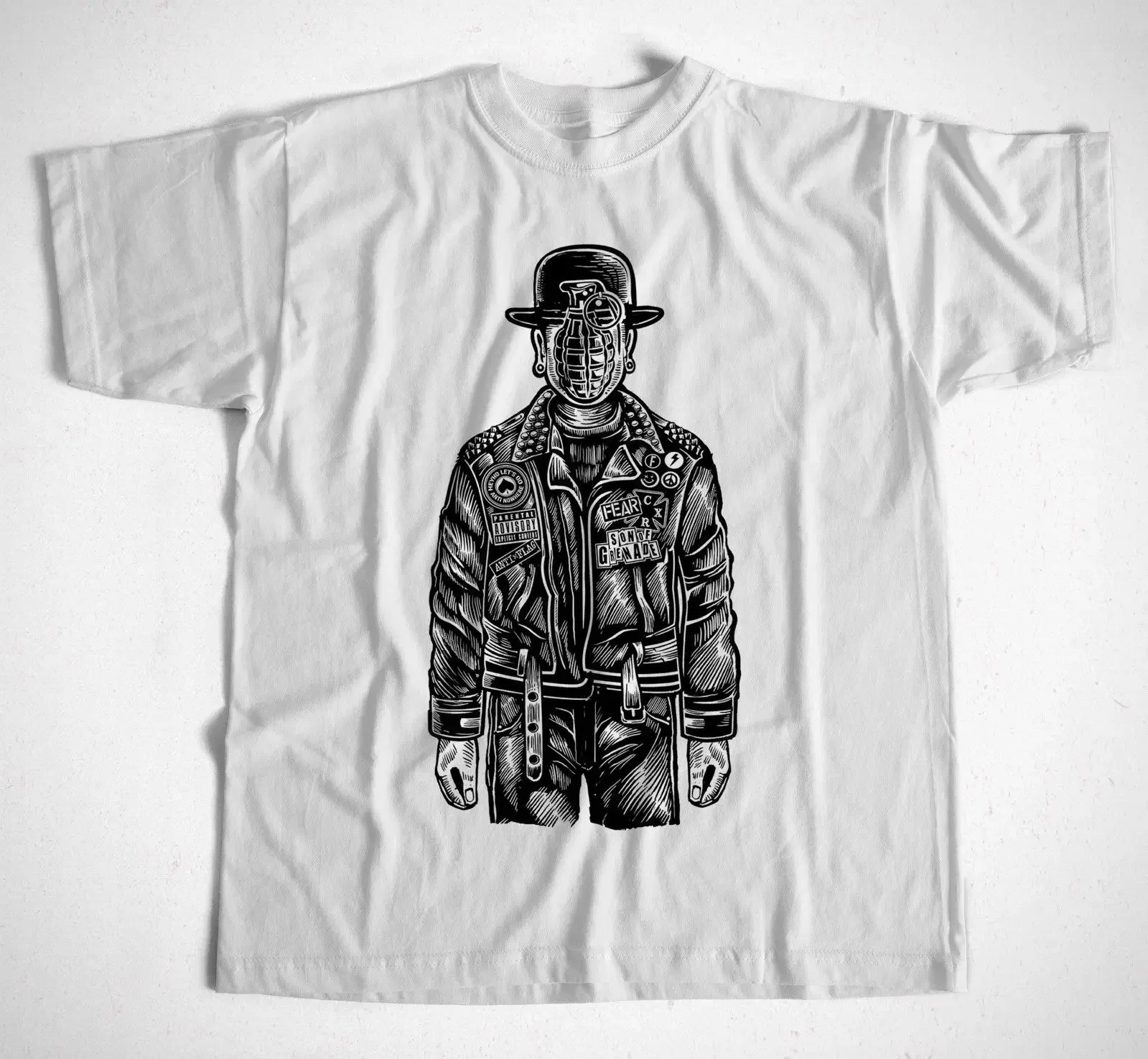 Funny O Neck T Shirt  T-Shirt The Sons Of Grenade S-4Xl Granate Gangster Diamonds Gold Criminal Pisto  Summer Tee Shirt