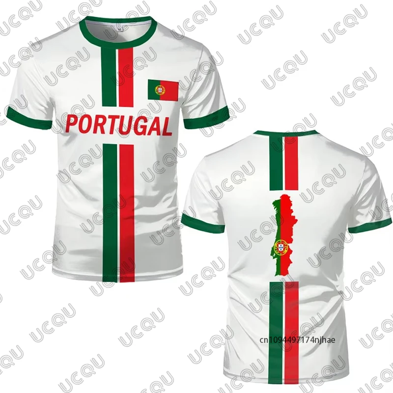Portugal Flag Print Football Jersey