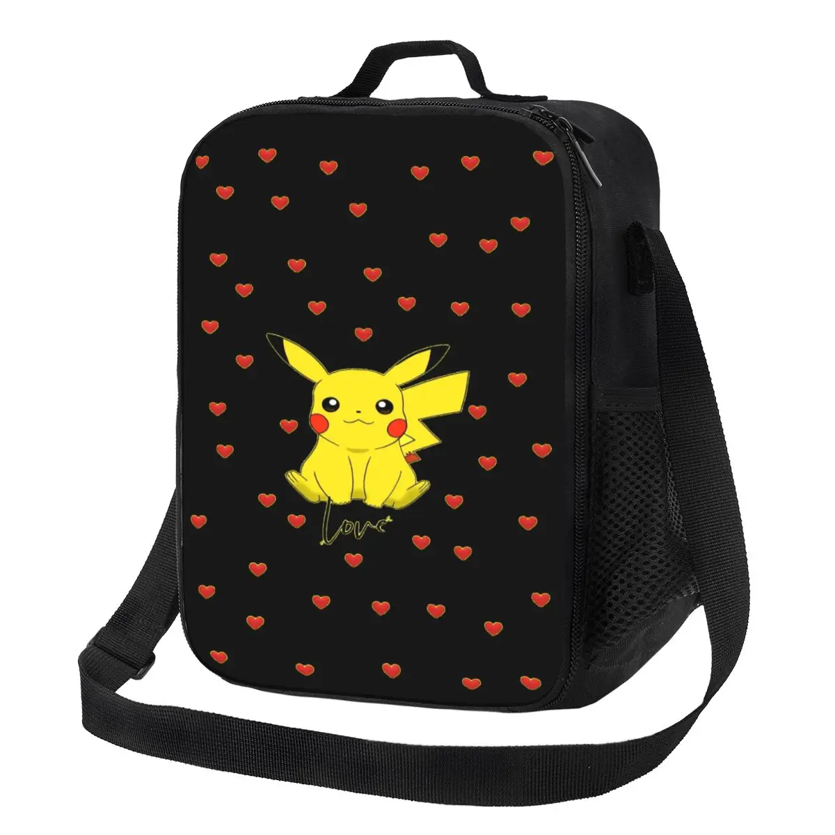 

Пользовательские изолированные сумки для обеда с героями мультфильмов Bikachus для пикника на открытом воздухе, герметичный холодильник, термобокс для бенто, для женщин и детей