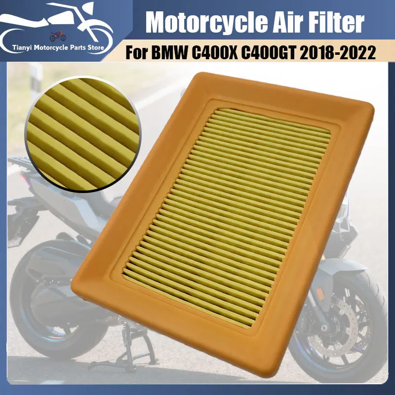 

Впускной воздушный фильтр мотоцикла для BMW C400GT C400X400 400X 400GT K08 K09 2018-2022, аксессуары для впускного воздушного фильтра мотоцикла