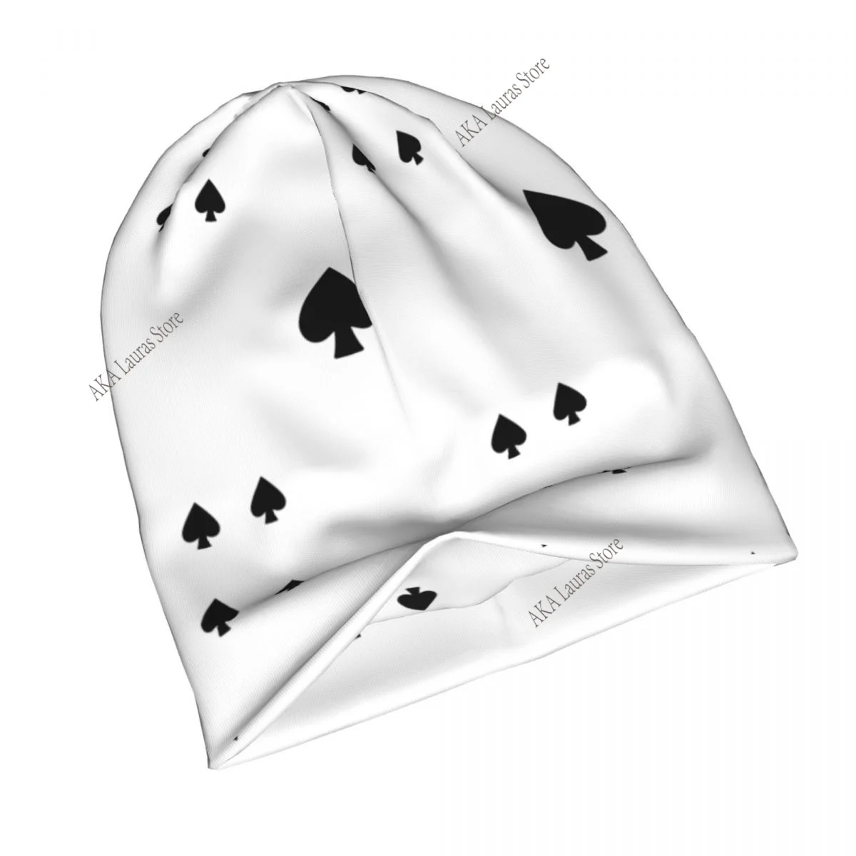 Alice im Wunderland Karten Herbst weibliche warme Mützen doppelt verwendete Outdoor-Mützen