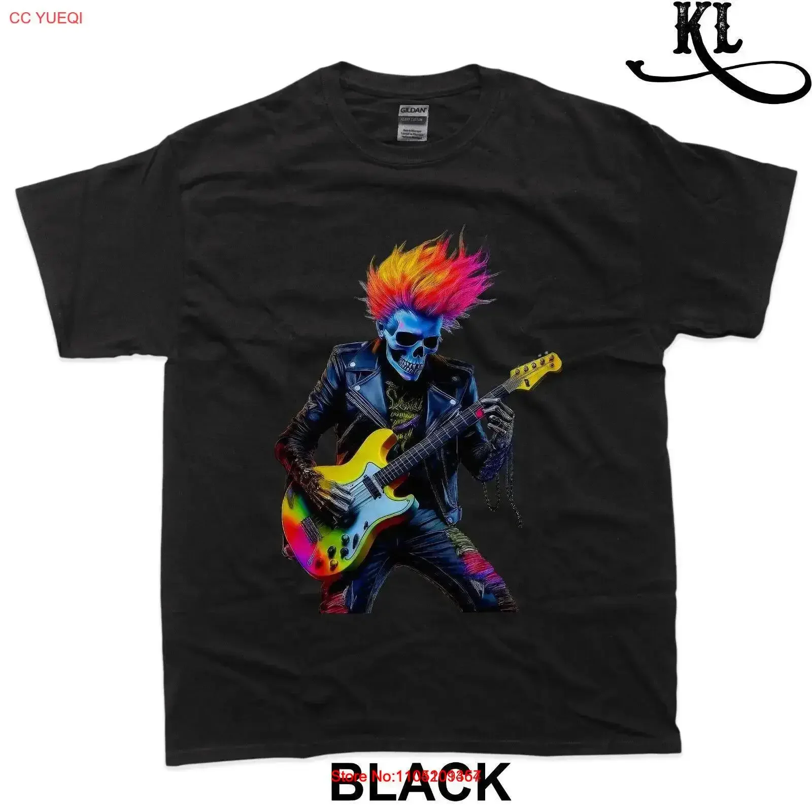 

Cool Skeleton Playing Guitar Rock Band For T Shirt vintage Washed Stretched Casual Soft Comfortable graphic Unisex Versatile