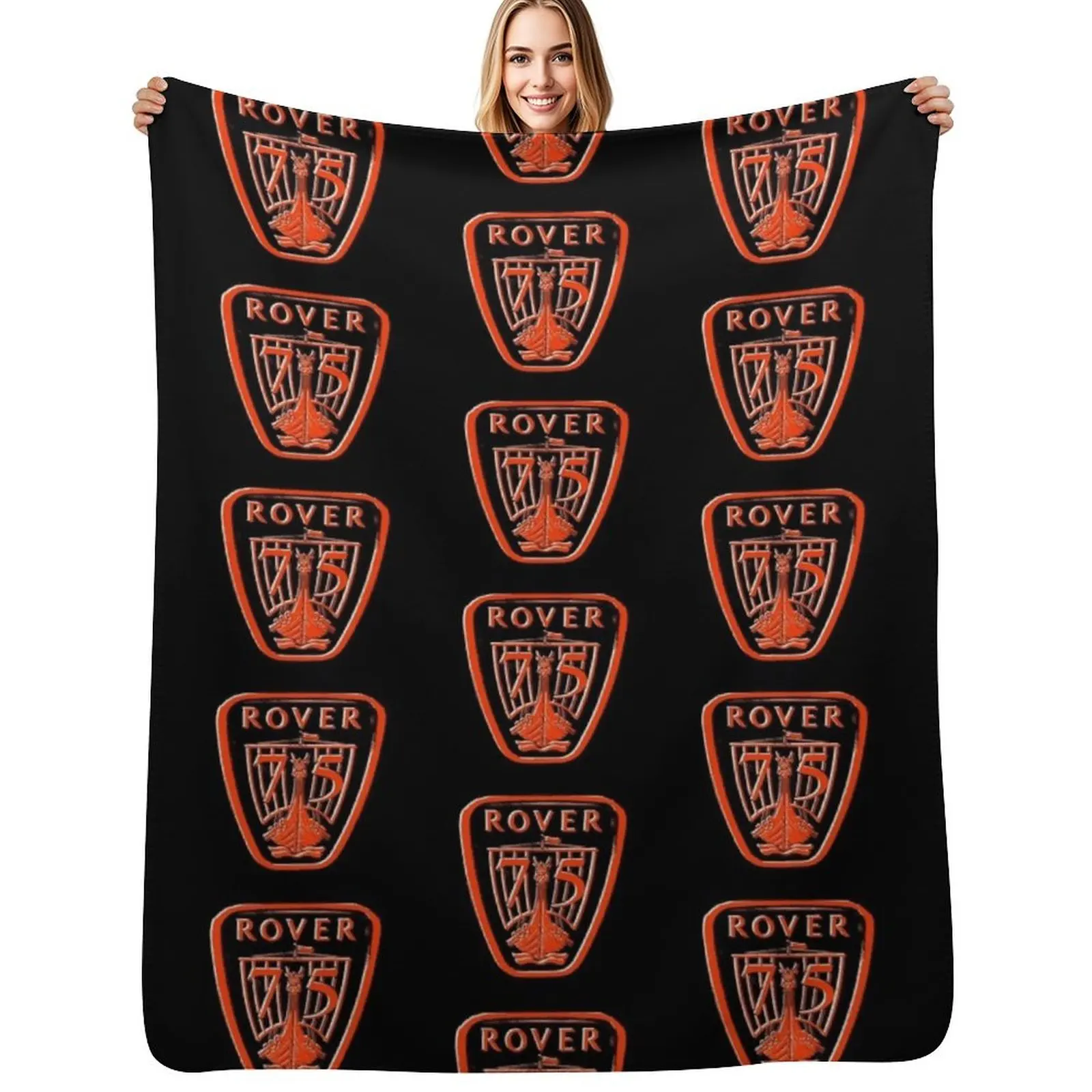 Rover 75 classic car logo red/white Throw Blanket cosplay anime Moving Quilt christmas decoration Camping Blankets