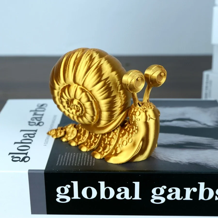 6cm/10cm Colorful Snail Animal Figure Desktop Decoration Articulated  Figure Ornament Funny Doll 3D Printed Toy Gift