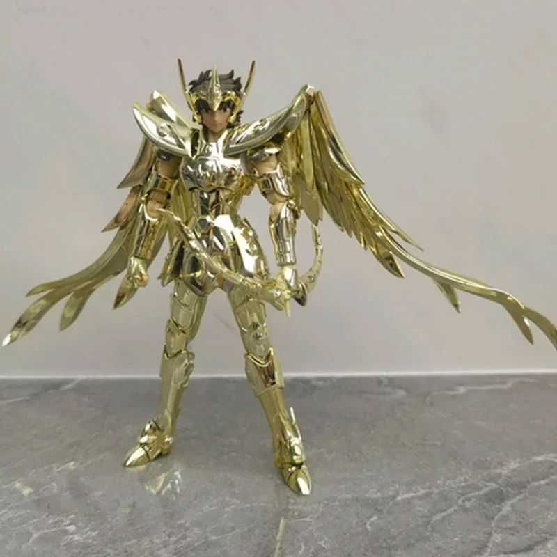 재고 있음 CS 모델 Saint Seiya Myth Cloth EX 2.0 궁수 자리 Aiolos 24K/OCE 골드 기사 조디악 금속 갑옷 액션 피규어 선물