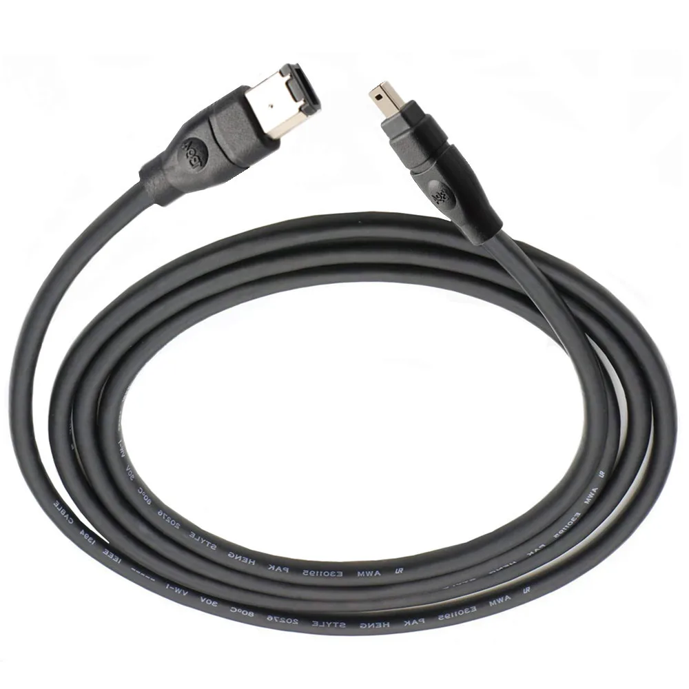 IEEE1394 Firewire DV Cable for Camcorder Sony Canon Sharp JVC IEEE1394 6Pin to 4Pin Male to Male for Digital Camera 1.8M/3M/4.5M