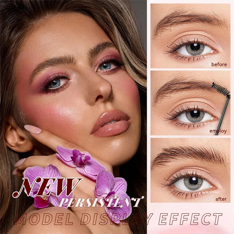 Qibest natürliches farbloses Styling Augenbrauen wachs entspannende Augenbrauen fixier seife transparent lang anhaltende Augenbrauen definieren Gel Make-up